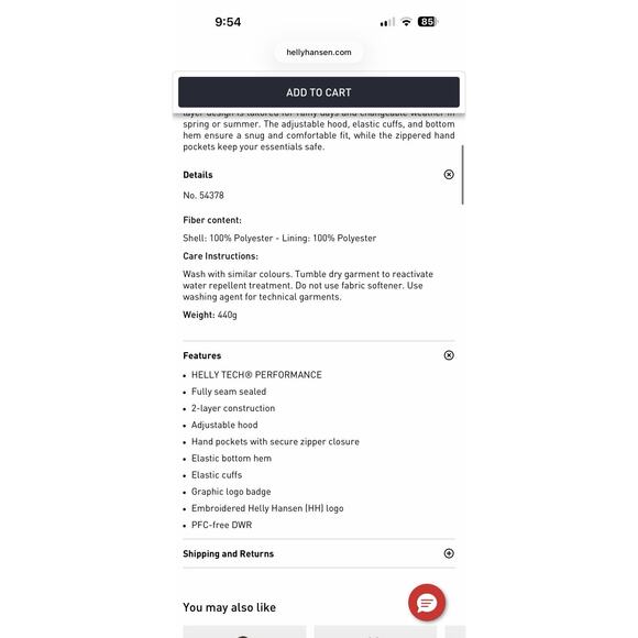 Helly Hansen Women's Koster Rain Jacket XL Navy Hooded Waterproof Rain Coat NWT - Picture 15 of 15